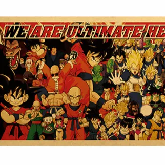 【K042】Dragon Ball F Retro Kraft Poster Bar Cafe Camera da letto Pittura decorativa