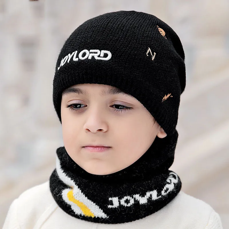 Nuovo 2020 cappello di lana genitore-figlio per bambini lettere ricamate autunno e inverno cappello lavorato a maglia cappello da ragazzo