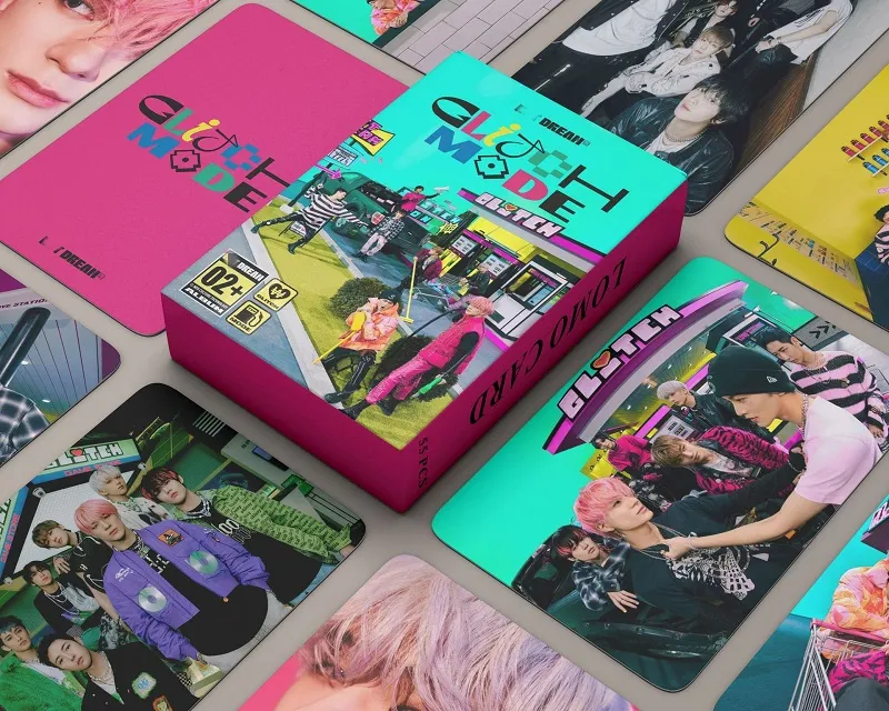 Il nuovo album di NCT dream Glitch Mode 55 cartoline fotografiche periferiche fai da te Carte da collezione Lomo