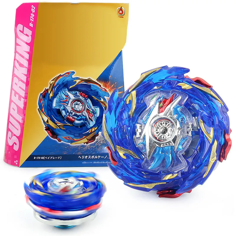 Burst Beyblade Toy B-174 Protagonista blu Lega Fighting Beyblade in scatola a due vie Cable Launcher