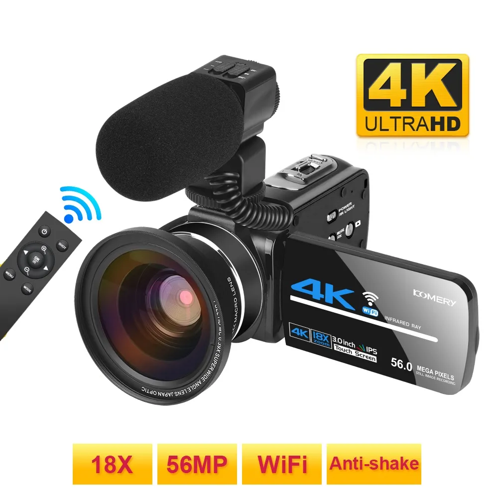 Aggiorna Fotocamera SLR Professionale Fotocamera Dvr Fotocamera Full 1080P HD Zoom 16x Fotocamera Digitale 16MP Fotografia Videocamera Professionale