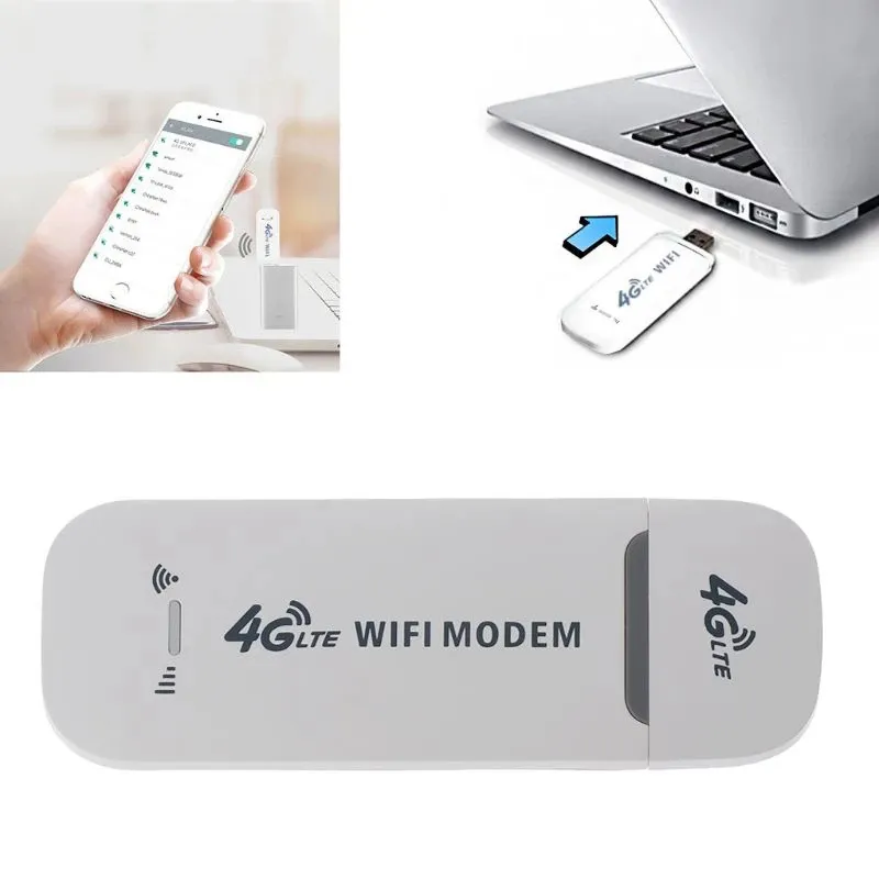 Mini 4G LTE USB Wifi Modem 100Mbps 3G/4G Wireless Router SIM Card Auto Wifi Hotspot Corsa Esterna di Sostegno 8 utenti wifi