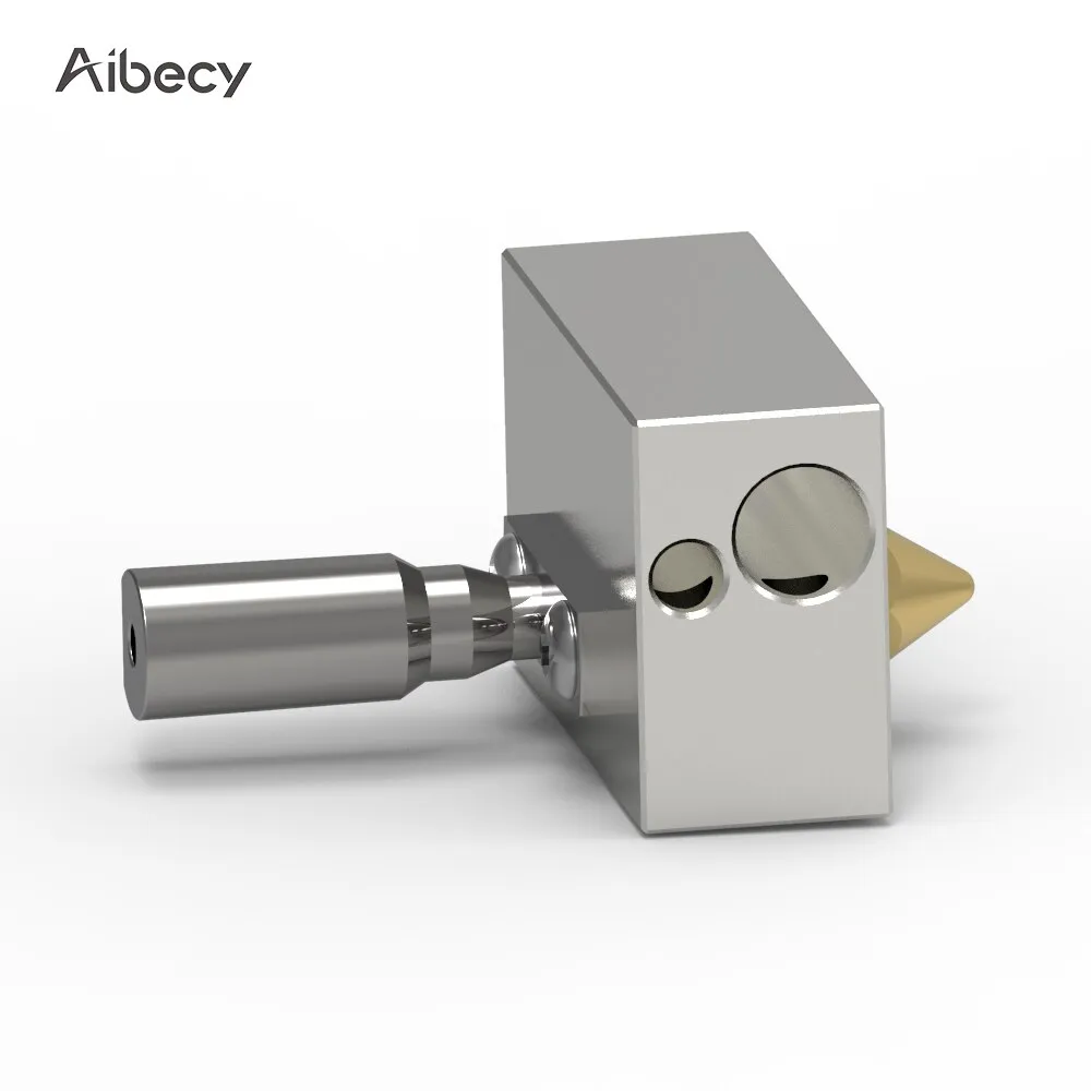 Aibecy Hotend Extruder Kit 0.4mm Ugello in ottone Testina di stampa Blocco riscaldatore Parti compatibile con stampante 3D Zortrax M200