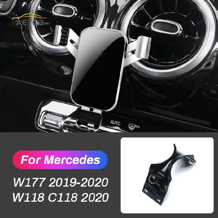 Supporto Del Telefono Mobile dell'automobile Per Mercedes Benz Classe A W177 A180 A200 Berlina 2019 2020 CLA 2020 Air Vent GPS Stand di Navigazione S