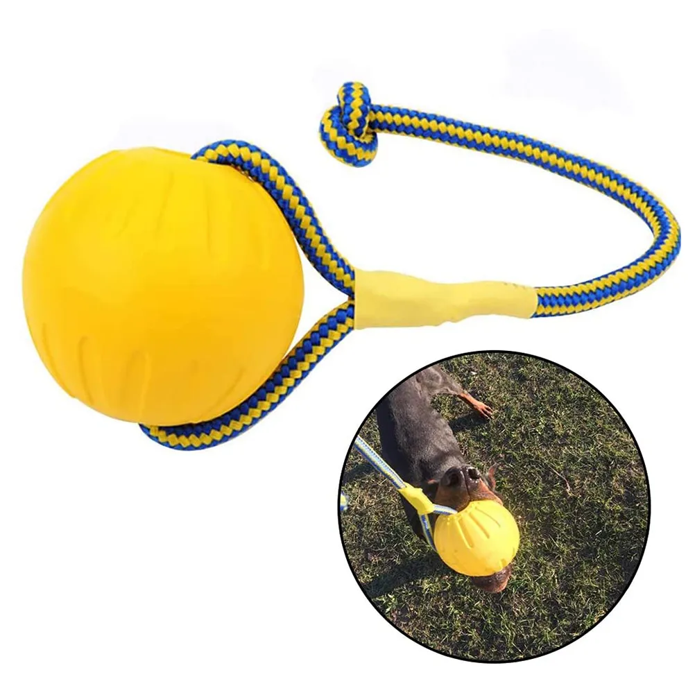 Palla da addestramento galleggiante per cani da compagnia Palla resistente al morso del cucciolo con palla da addestramento per animali domestici in