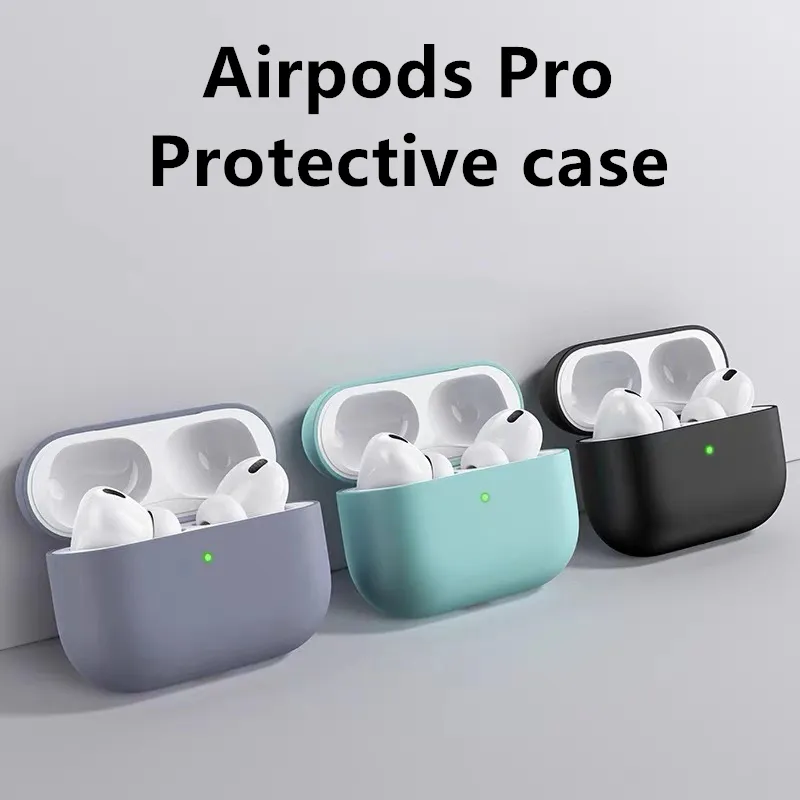 Per AirPods Pro Scatola delle cuffie Custodia per auricolari Accessori per cuffie Silicone Apple AirPods custodia per auricolari Custodia in silicone