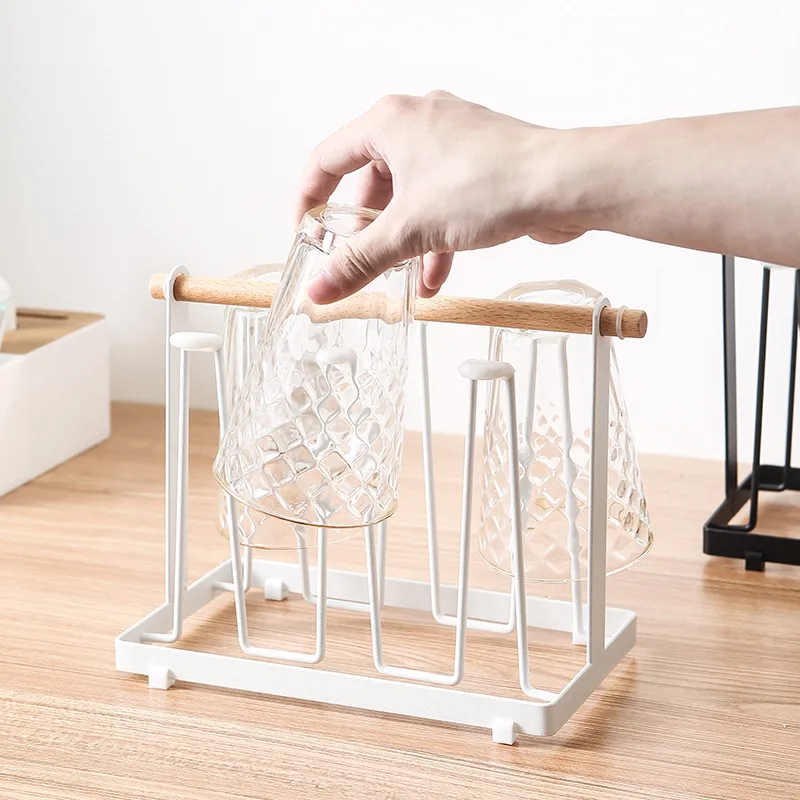 Giapponese creativo minimalista arte del ferro in stile nordico vernice portabicchieri stile nordico scarico vetro semplice tazza portabicchieri