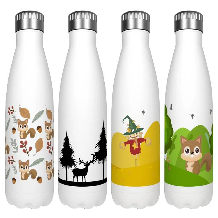 2021 Nuovo design Bottiglia d'acqua Isolata in acciaio inossidabile Tazza fredda Caffè Birra Thermos Logo personalizzato Nome Bel regalo per bambini