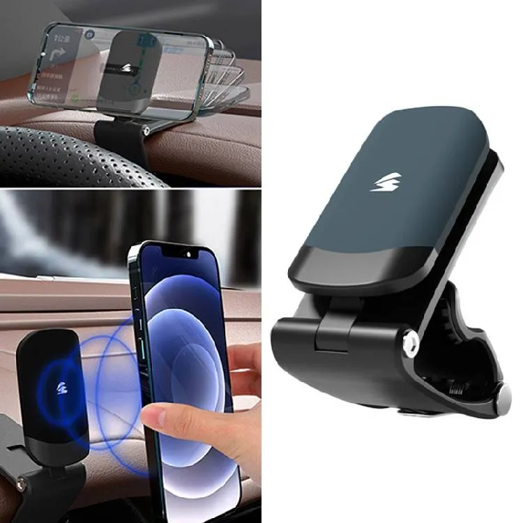 Clip magnetica per supporto per cellulare per auto Hud Mini cruscotto per auto Staffa silenziosa dedicata Accessori per supporto GPS universale
