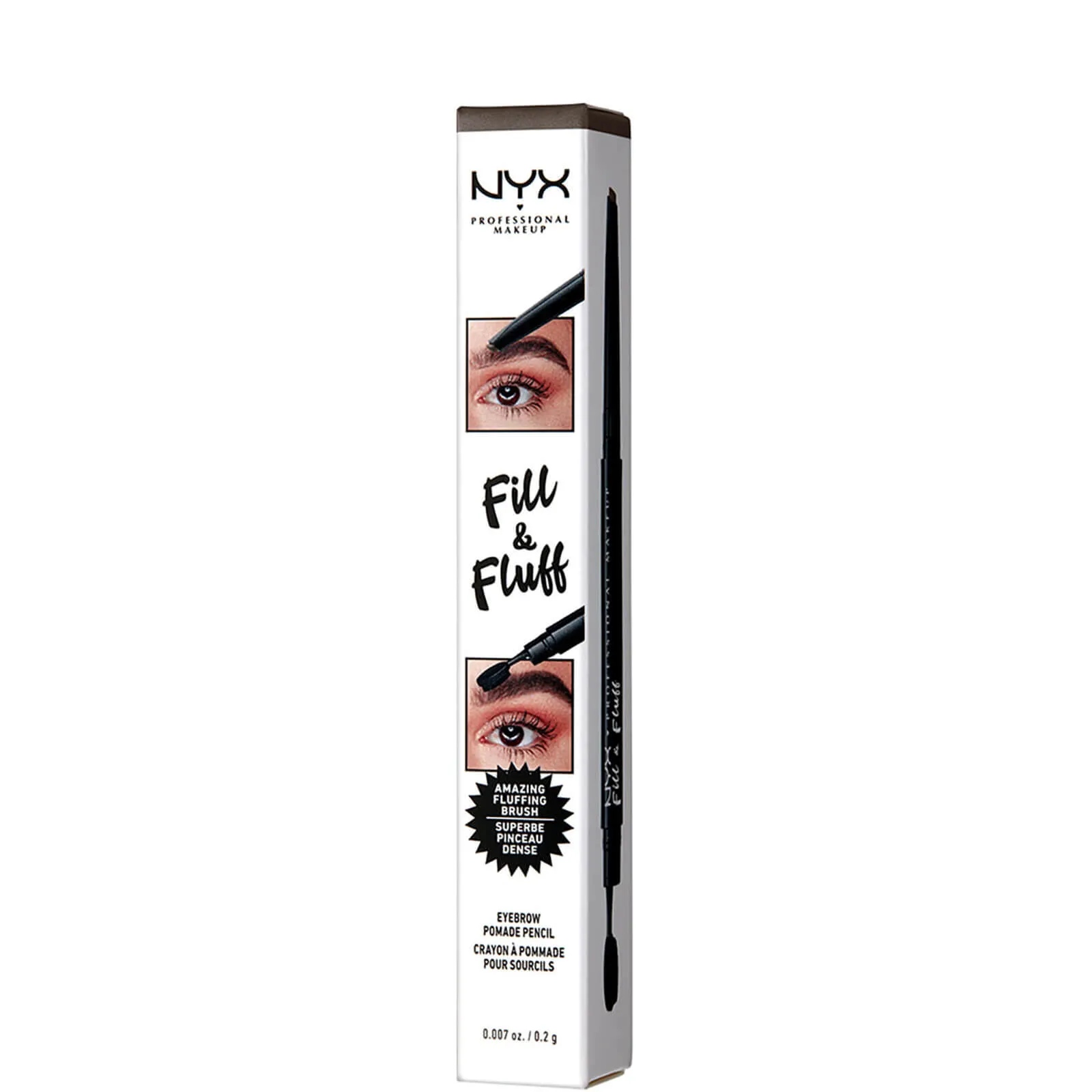  Fill and Fluff Eyebrow Pomade Pencil 0.2g (Various Shades) - Brunette