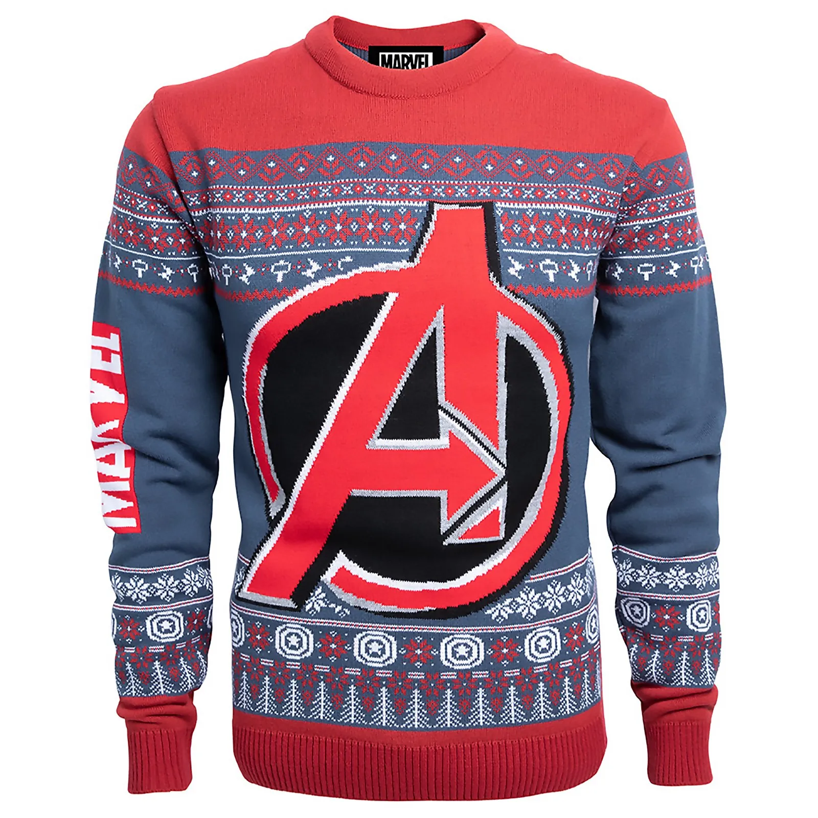  Avengers Christmas Knitted Jumper - Navy - XXL
