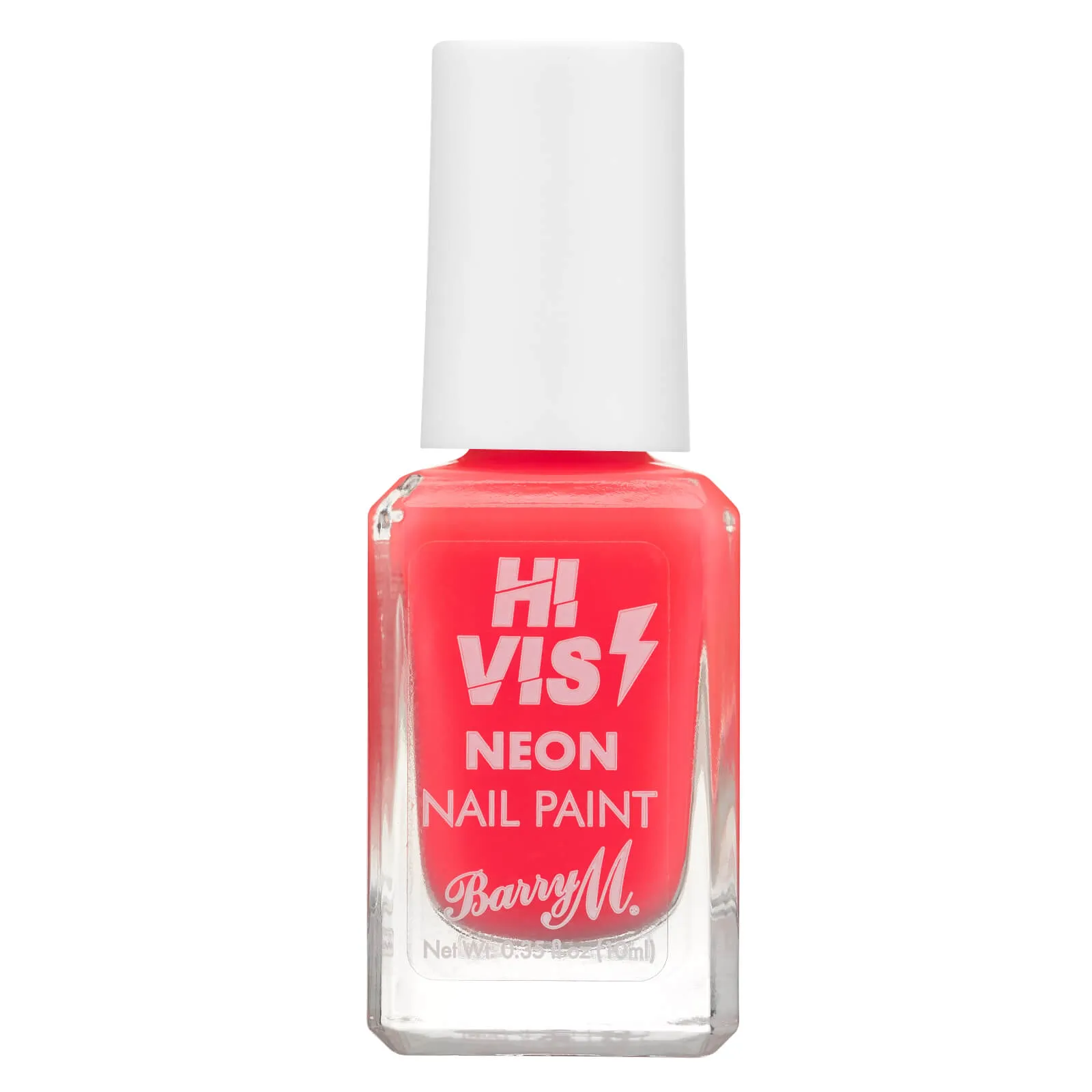  Hi Vis Nail Paint (Various Shades) - Coral Blaze