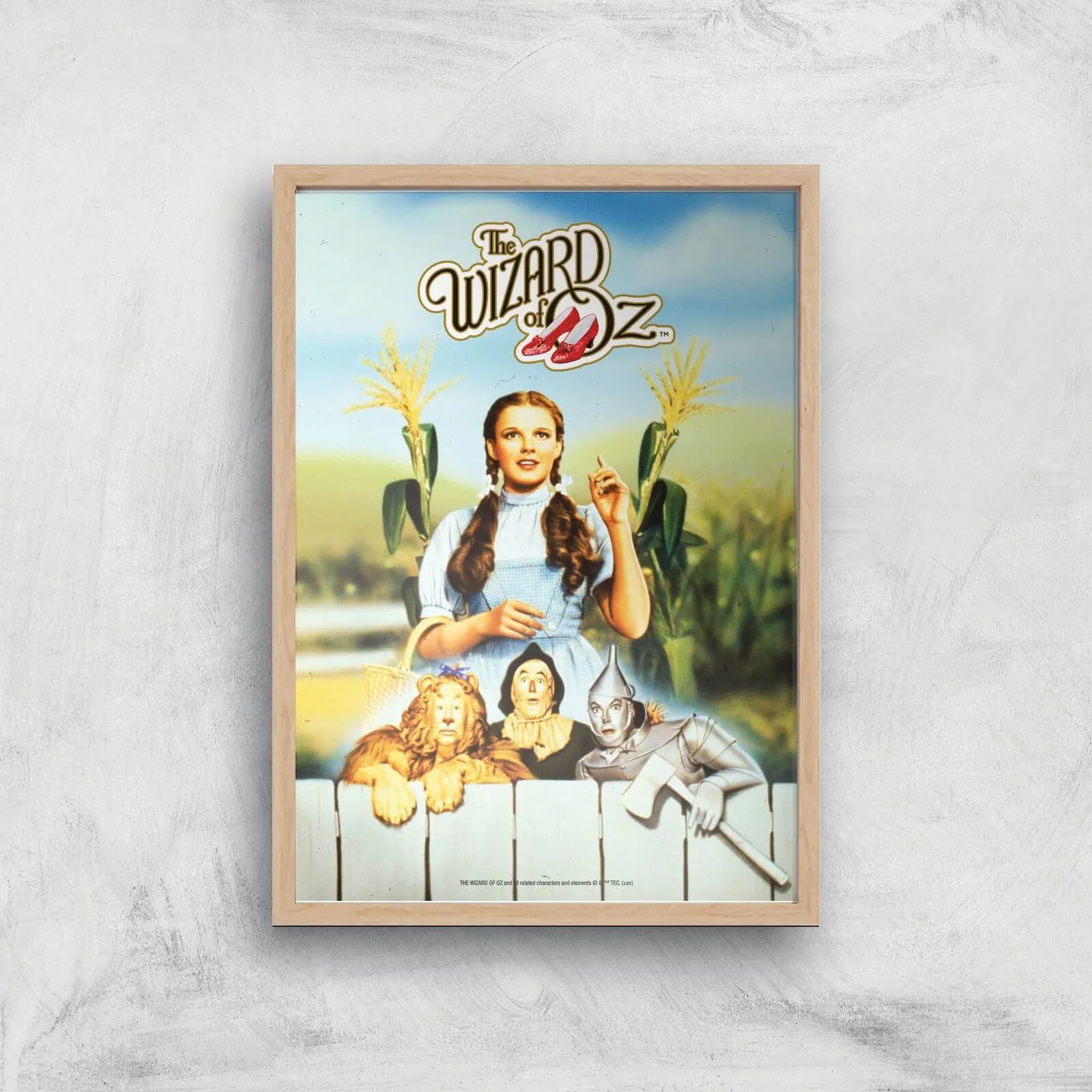 The Wizard Of Oz Giclee Art Print - A4 - Wooden Frame