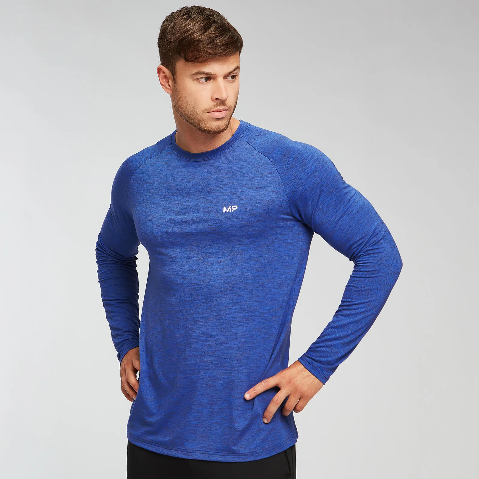 T-shirt Performance Long Sleeve  - Blu cobalto/Nero - XXS