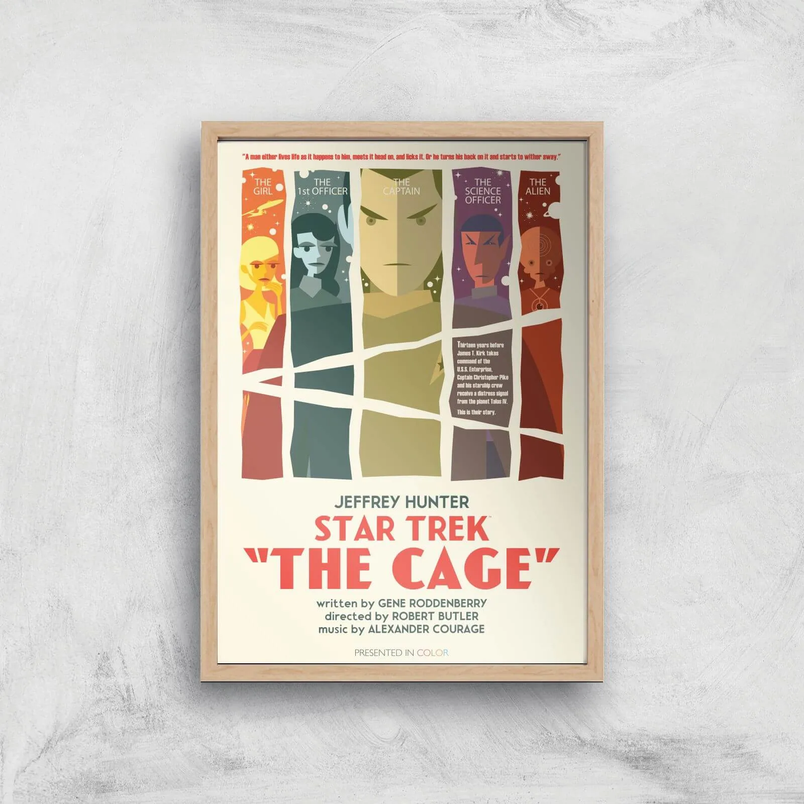 The Cage Giclee - A2 - Wooden Frame