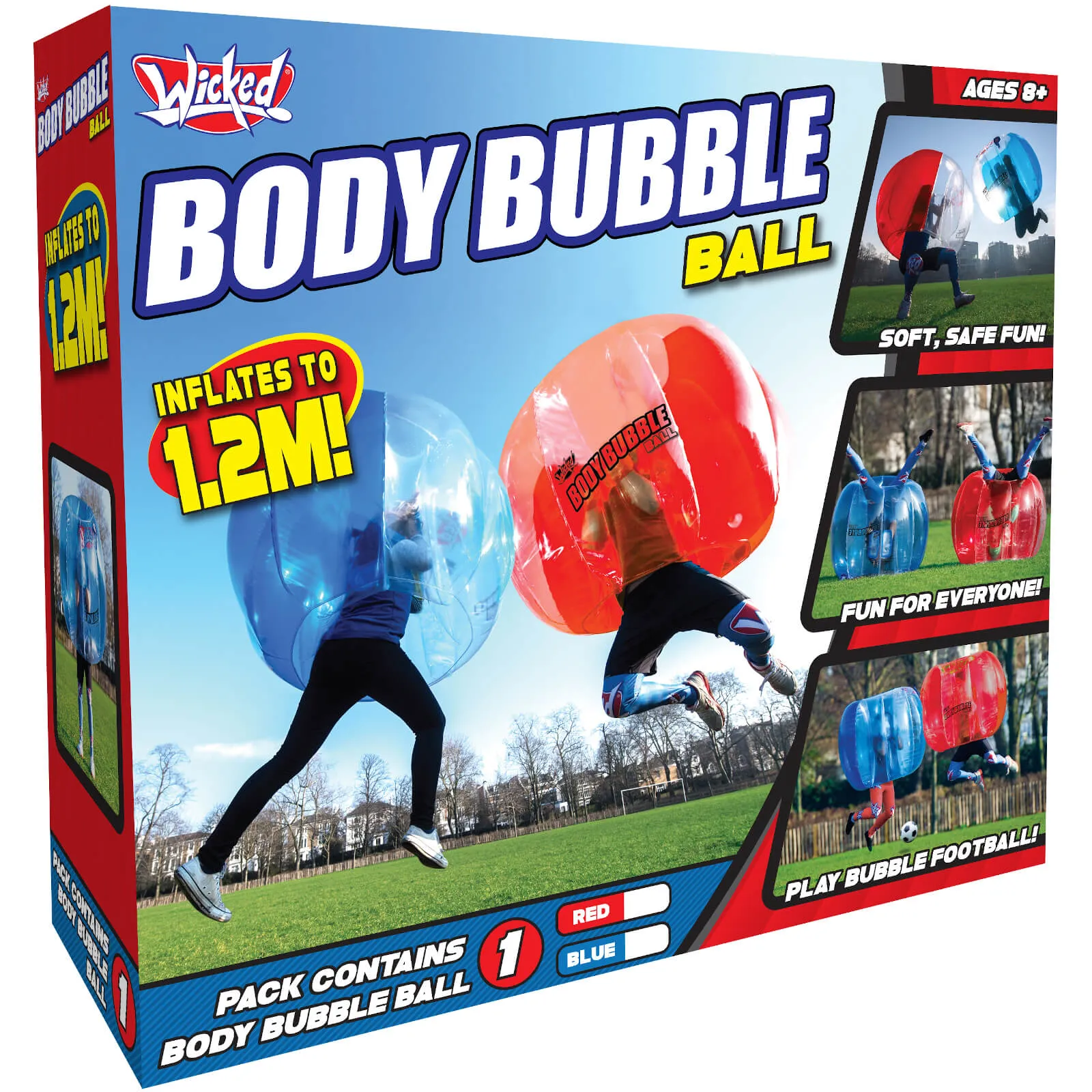 Body Bubble Ball - Large Inflatable Outdoor Game - Red