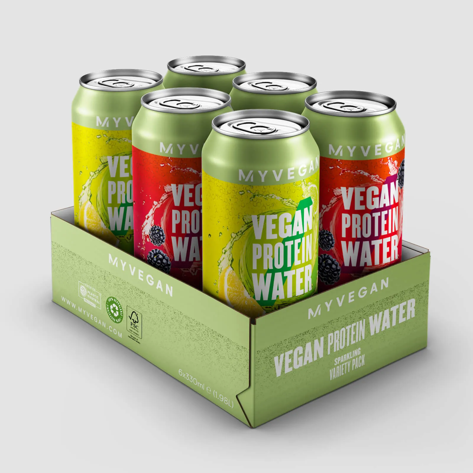 Acqua Frizzante Proteica Vegana - Variety Pack