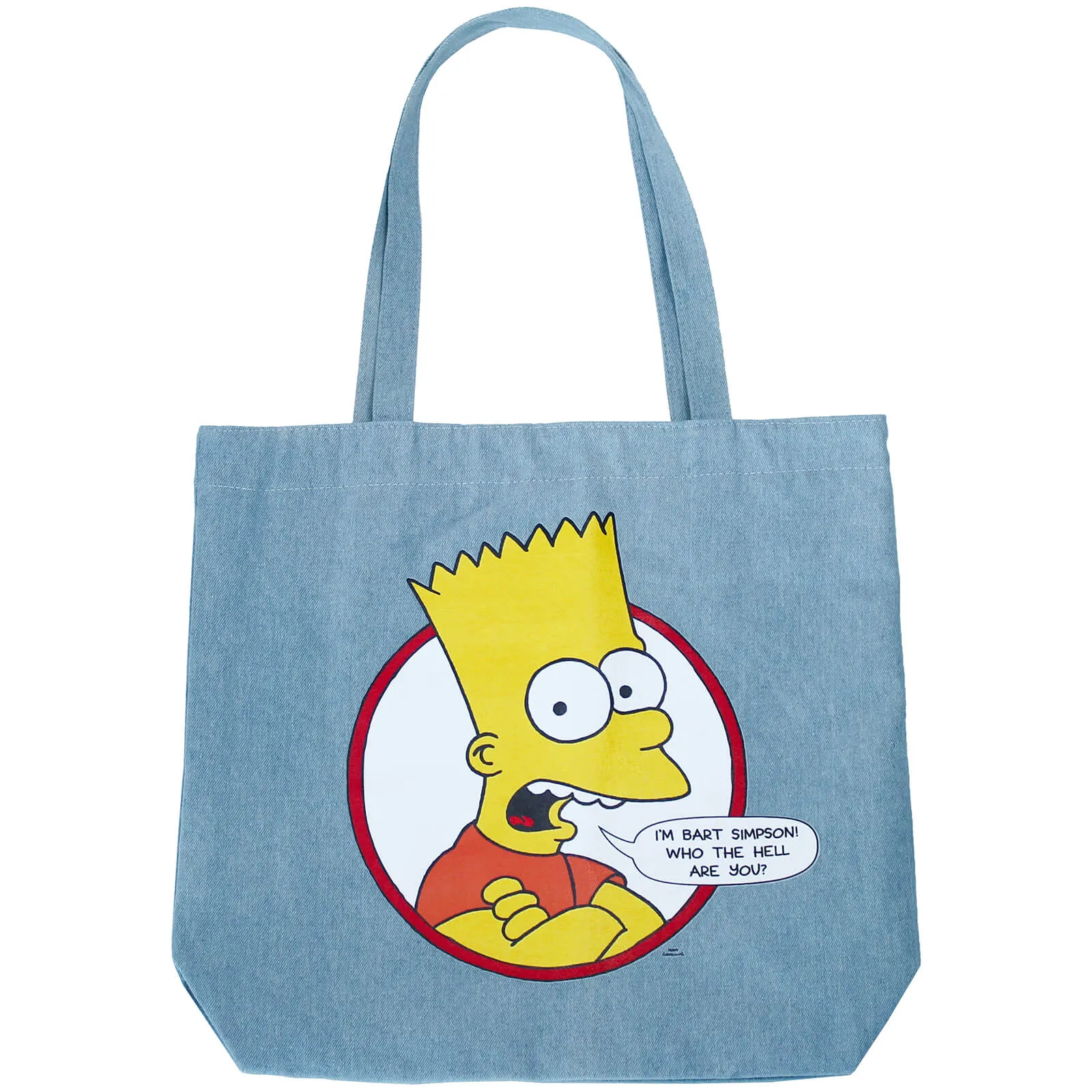  x The Simpsons - I'm Bart Simpson Denim Tote