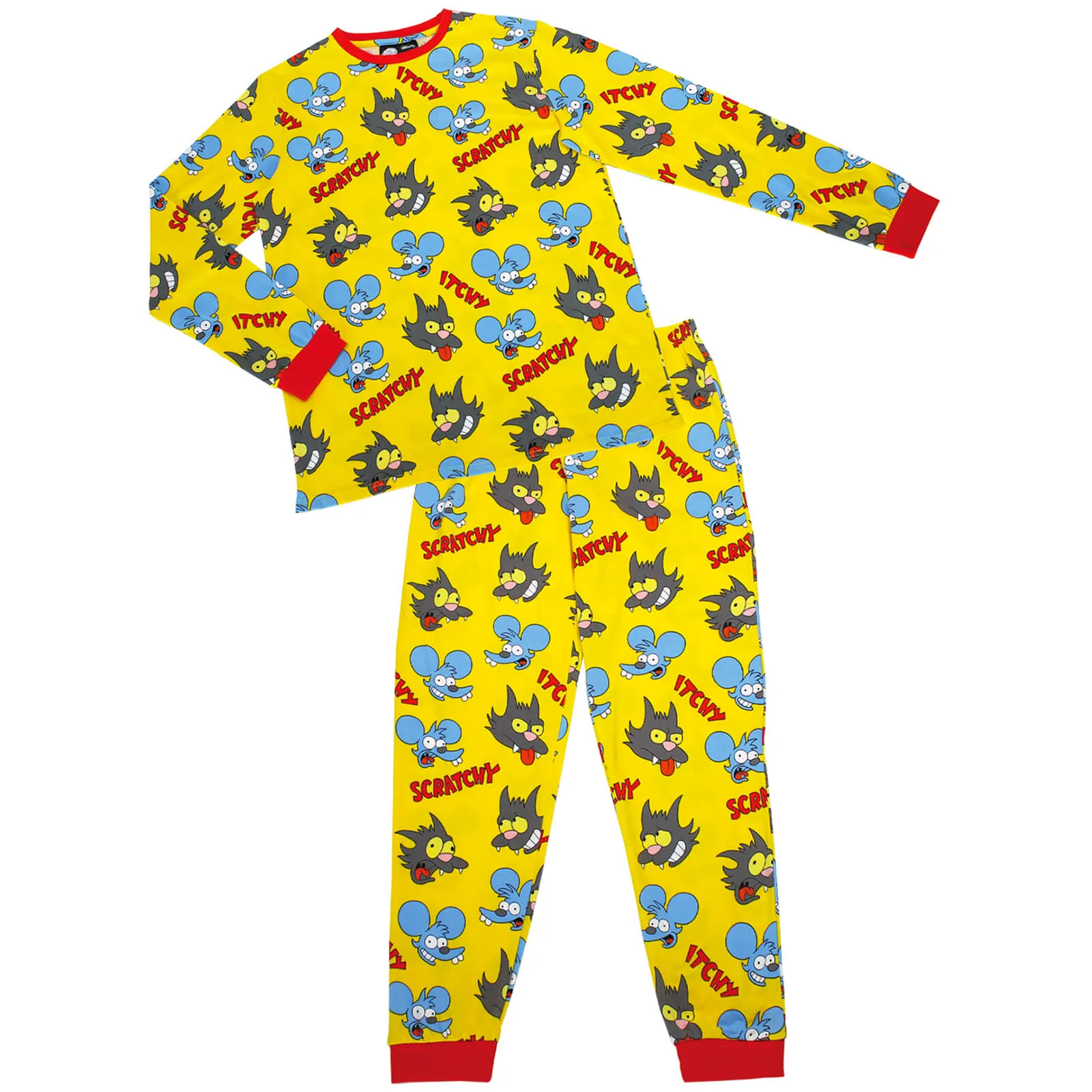  The Simpsons Itchy And Scratchy PJ Set - S