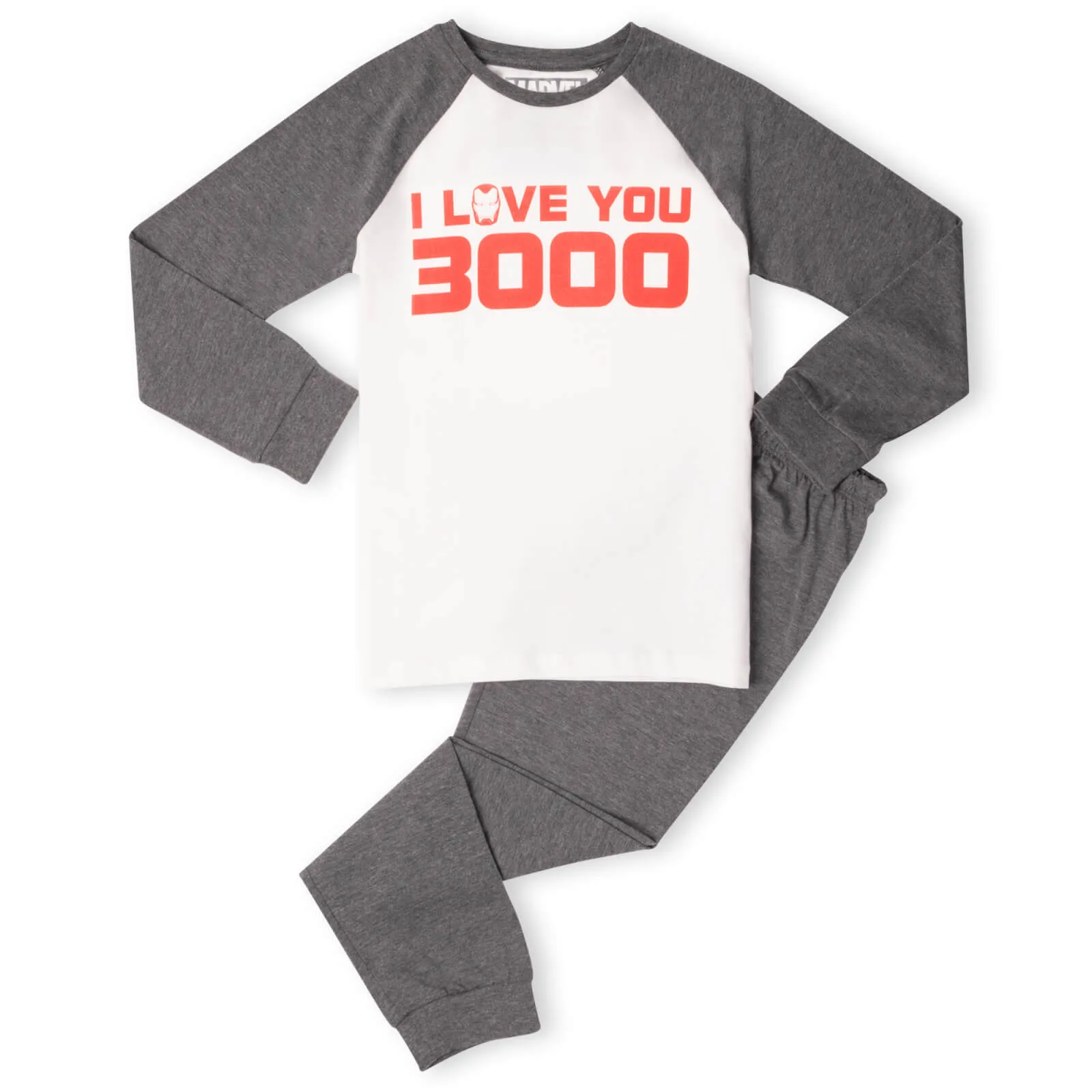  I Love You 3000 Kids' Pyjamas - White/Grey - 5-6 Anni - White/Grey