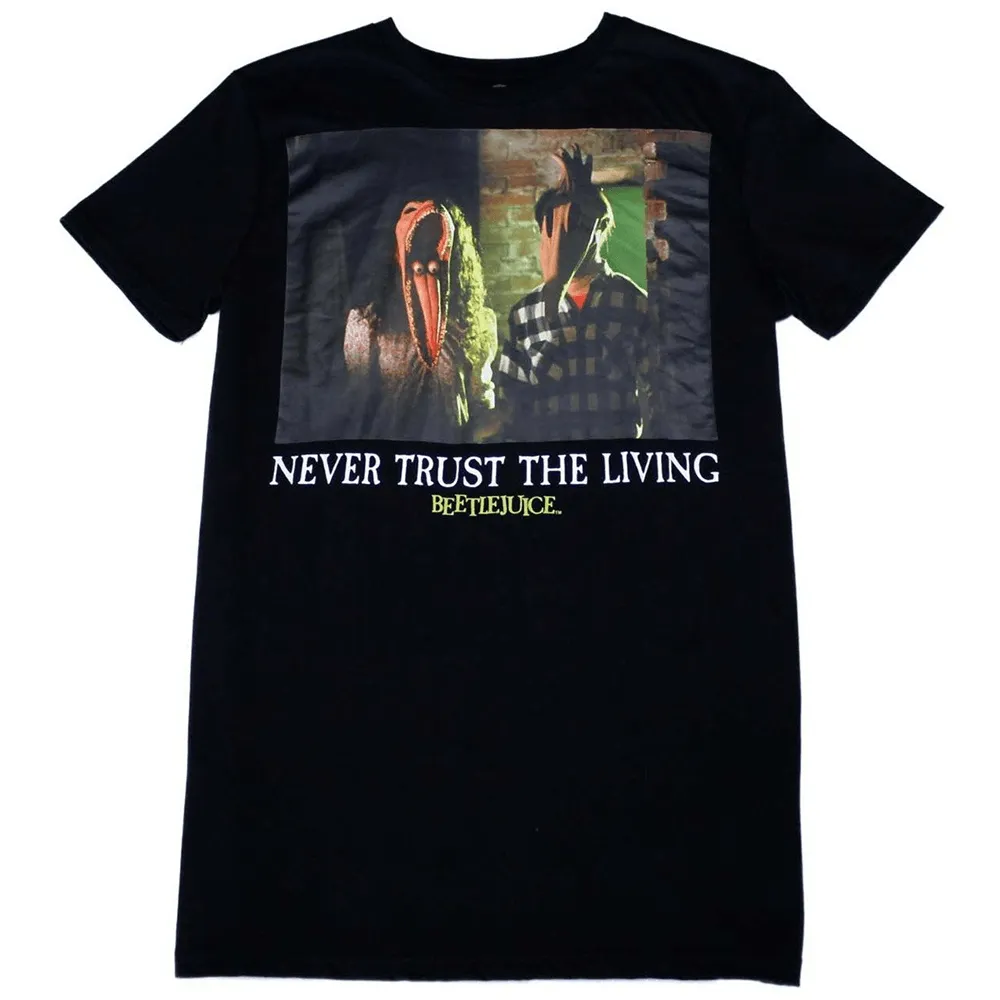  Beetlejuice Never Trust The Living T-Shirt - XXL