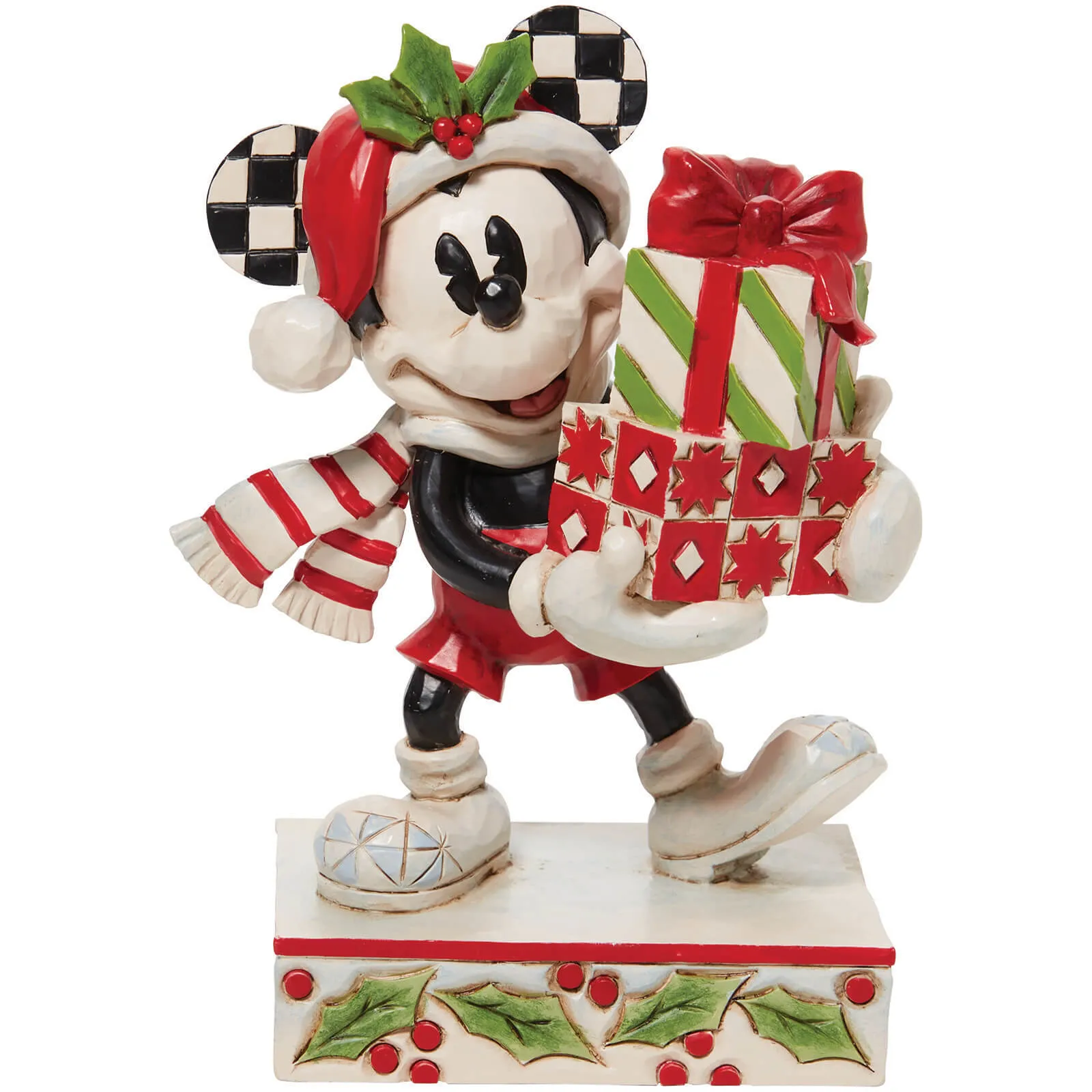  Christmas Mickey Mouse with Presents Figurine