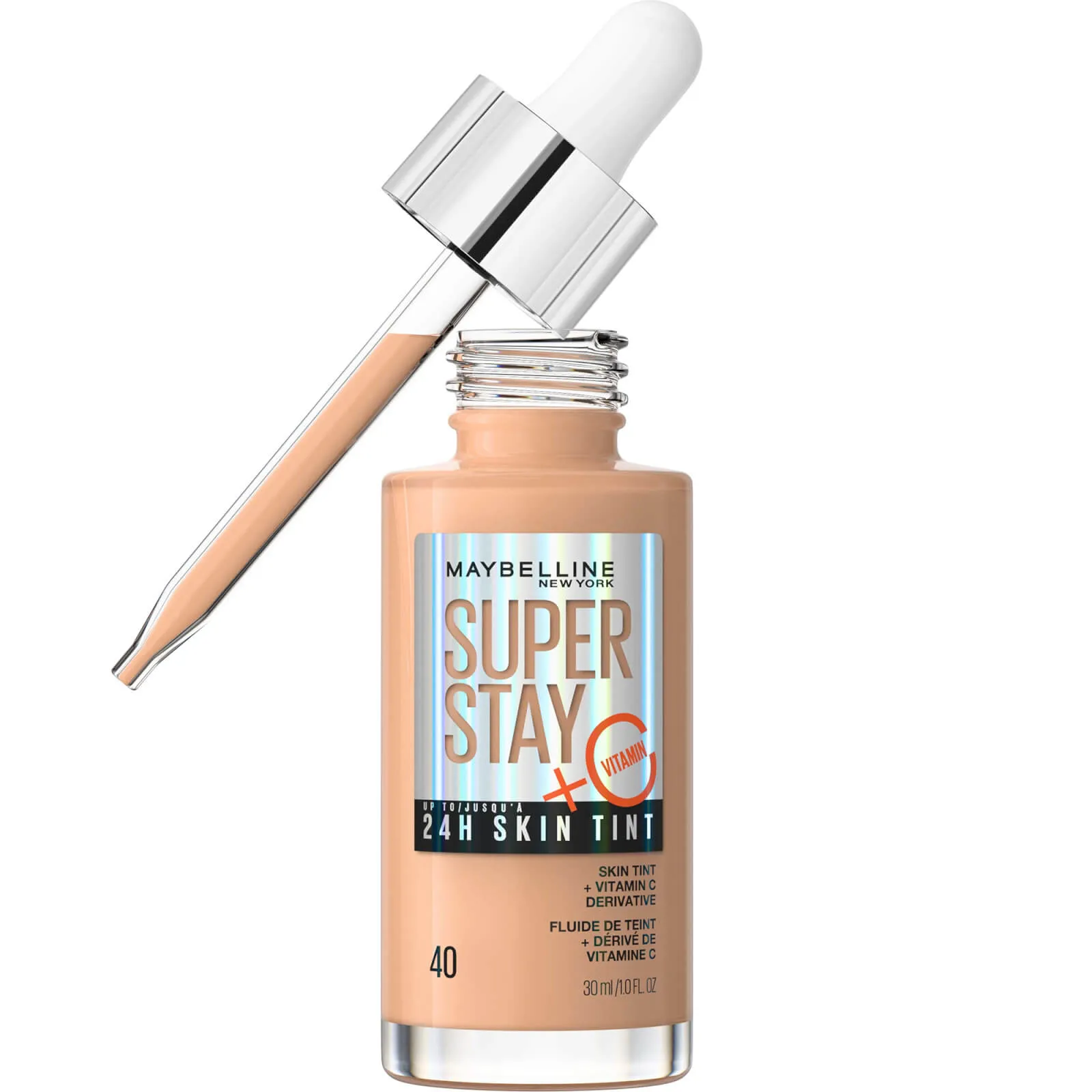  Super Stay up to 24H Skin Tint Foundation + Vitamin C 30ml (Various Shades) - 40