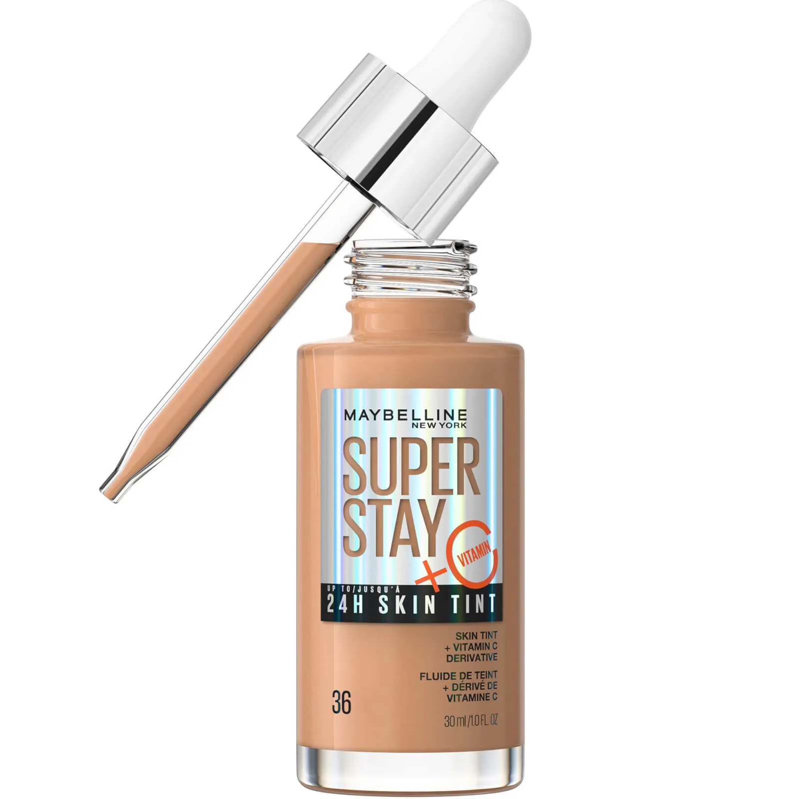  Super Stay up to 24H Skin Tint Foundation + Vitamin C 30ml (Various Shades) - 36