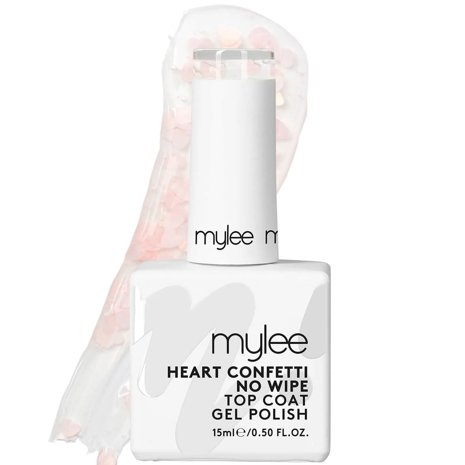  MyGel Gel Polish No Wipe Heart Confetti Top Coat 15ml