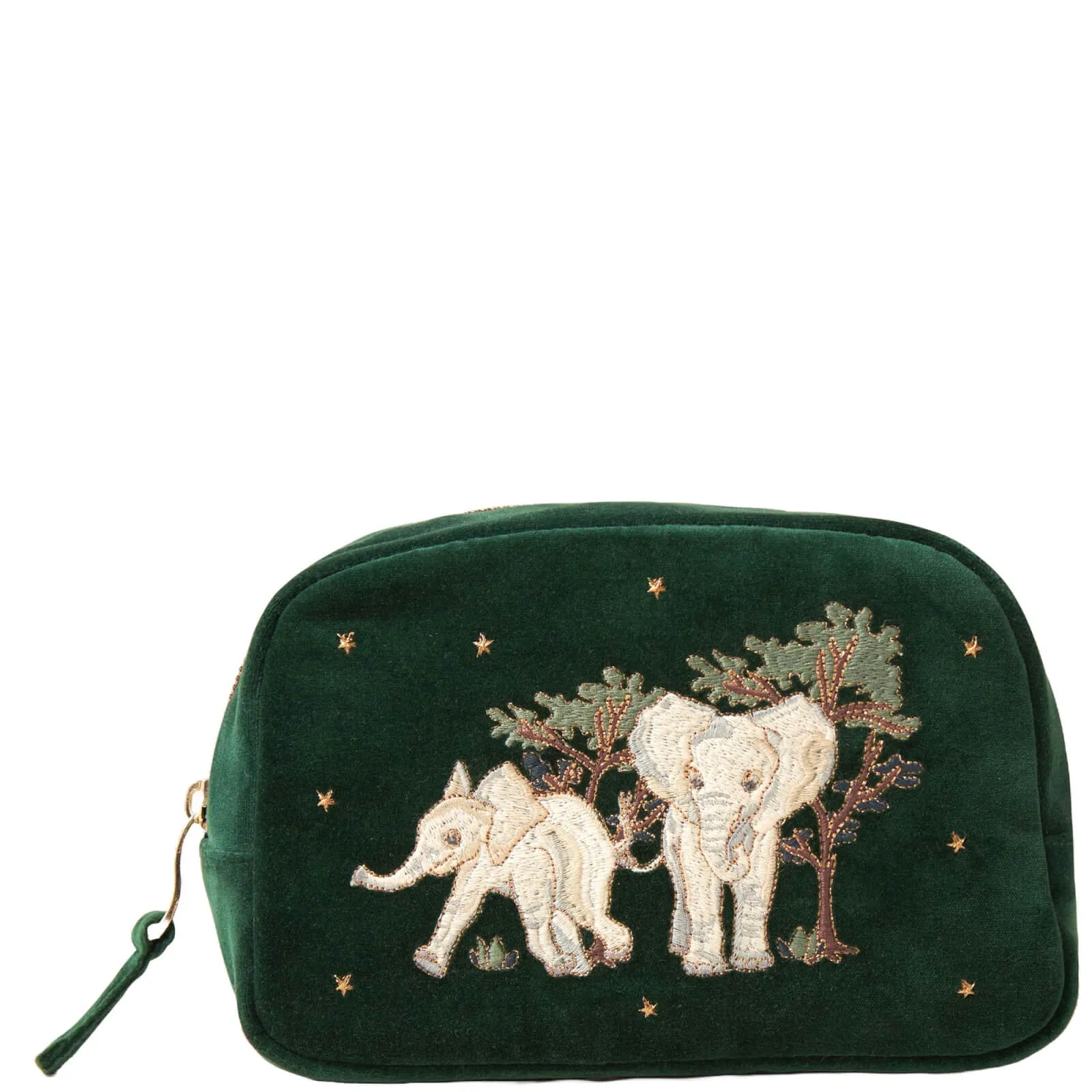  Baby Elephant Conservation Forest Velvet Cosmetics Bag