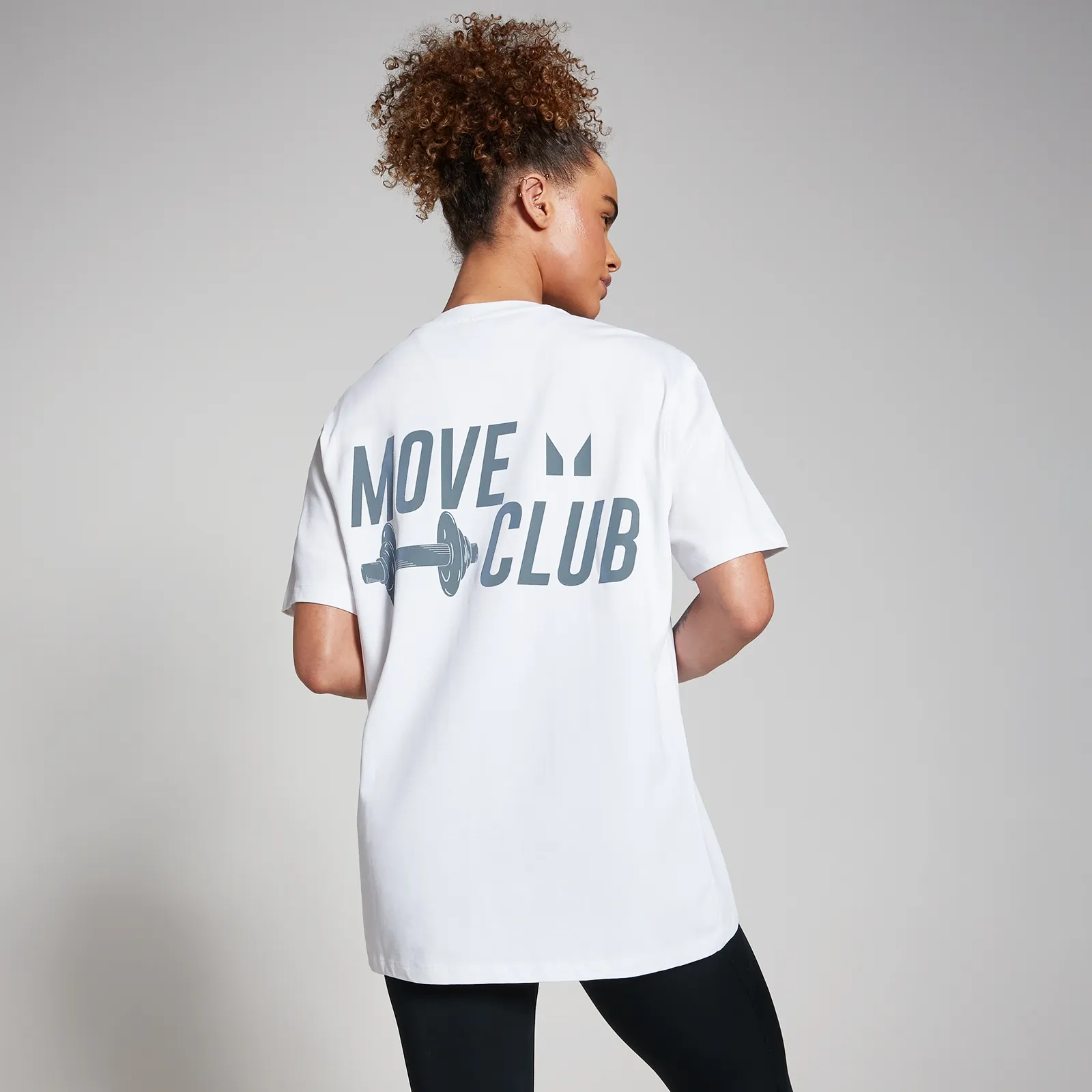 T-shirt  Oversize Move Club - Bianco - S-M