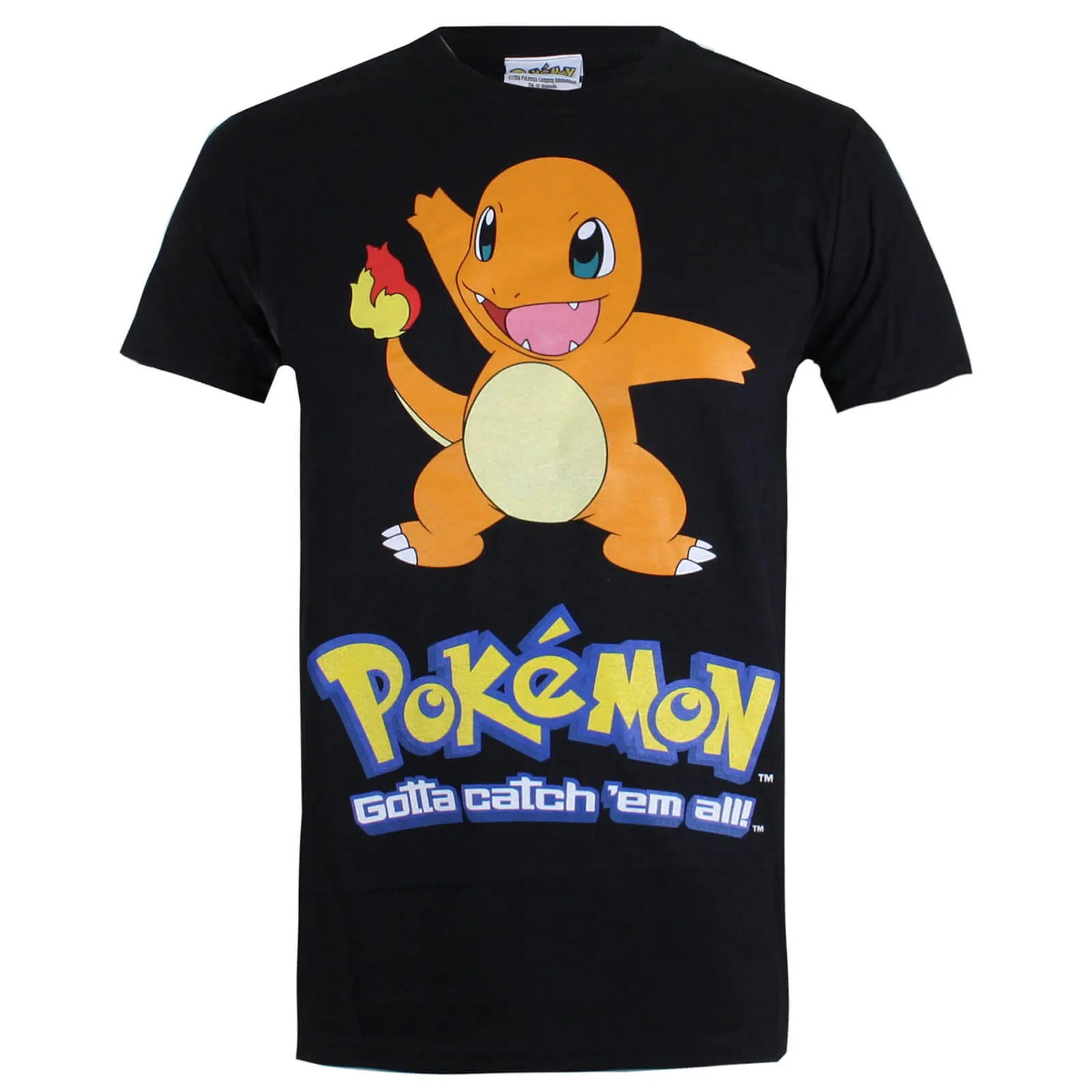 Pokémon Men's Charmander T-Shirt - Black - XXL - Nero