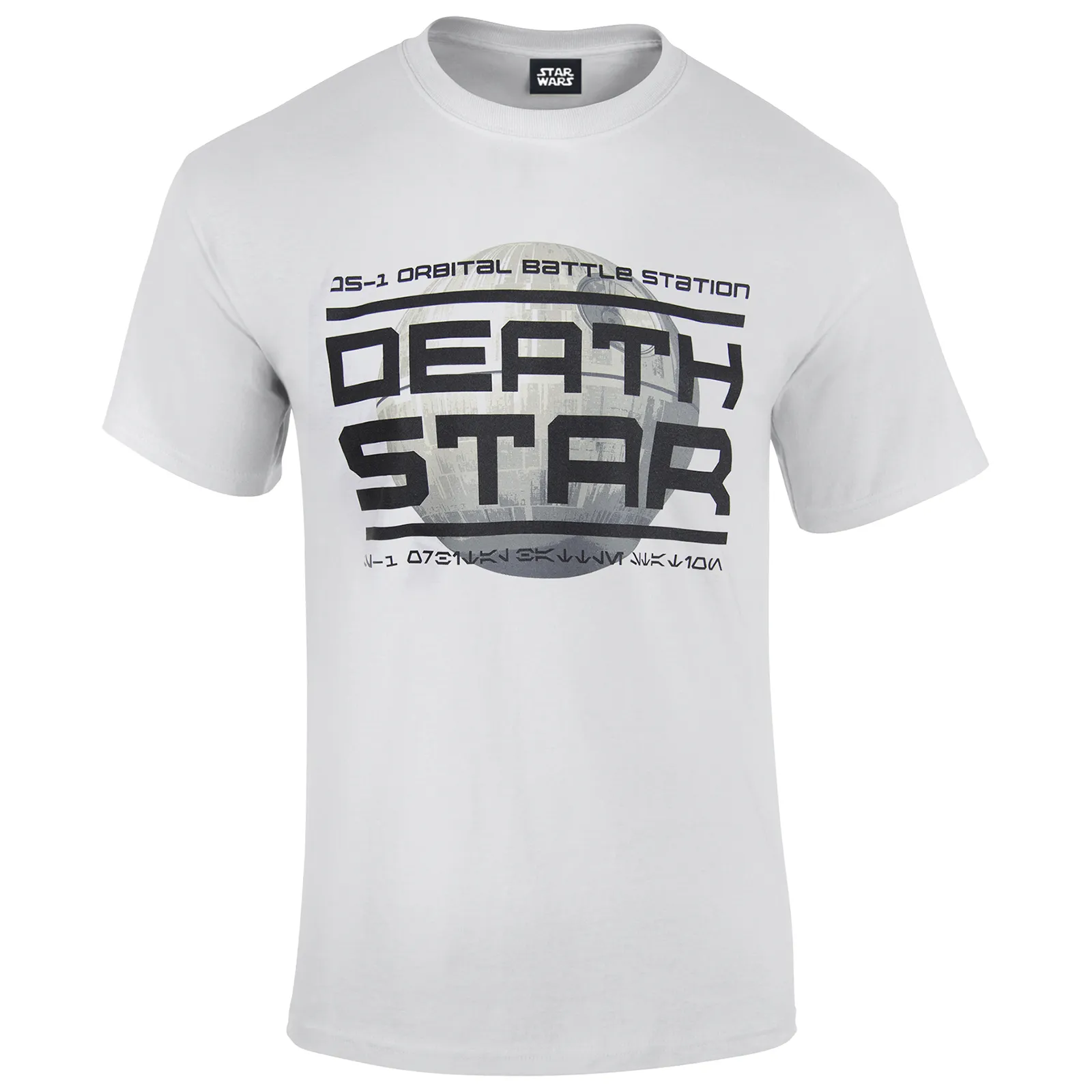 T-Shirt Star Wars Rogue One Death Star Logo- Bianco - Uomo - M