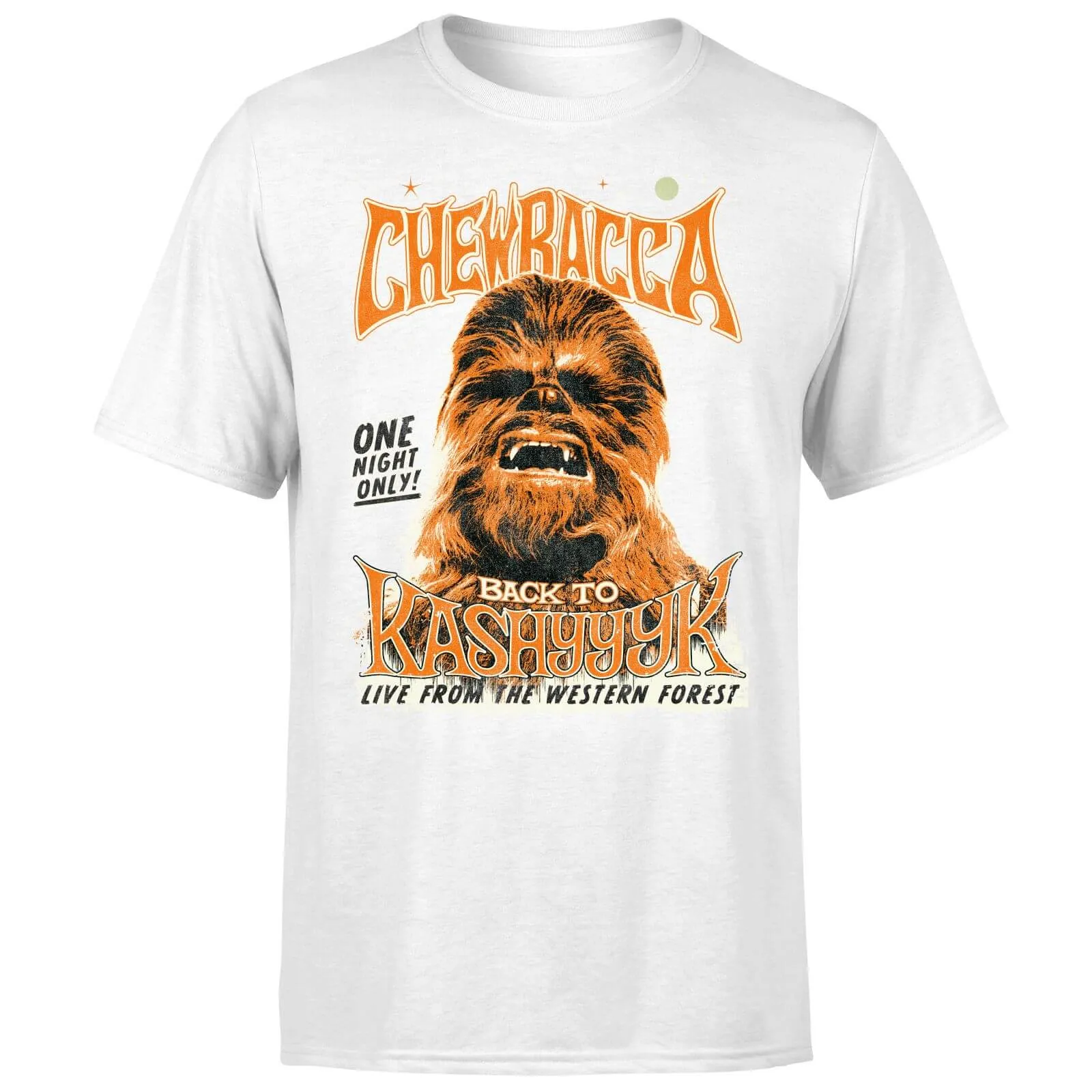 T-Shirt  Chewbacca One Night Only- Bianco - XXL