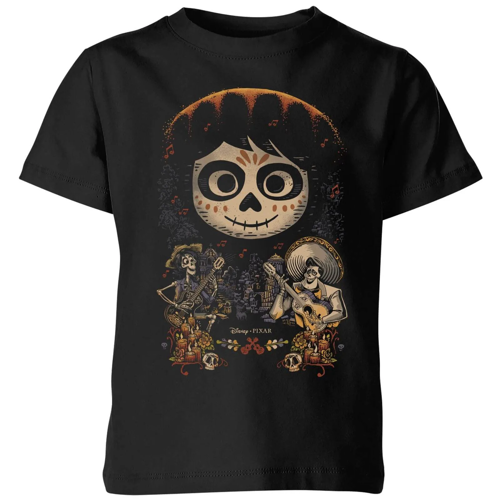 Coco Miguel Face Poster Kids' T-Shirt - Black - 3-4 Anni