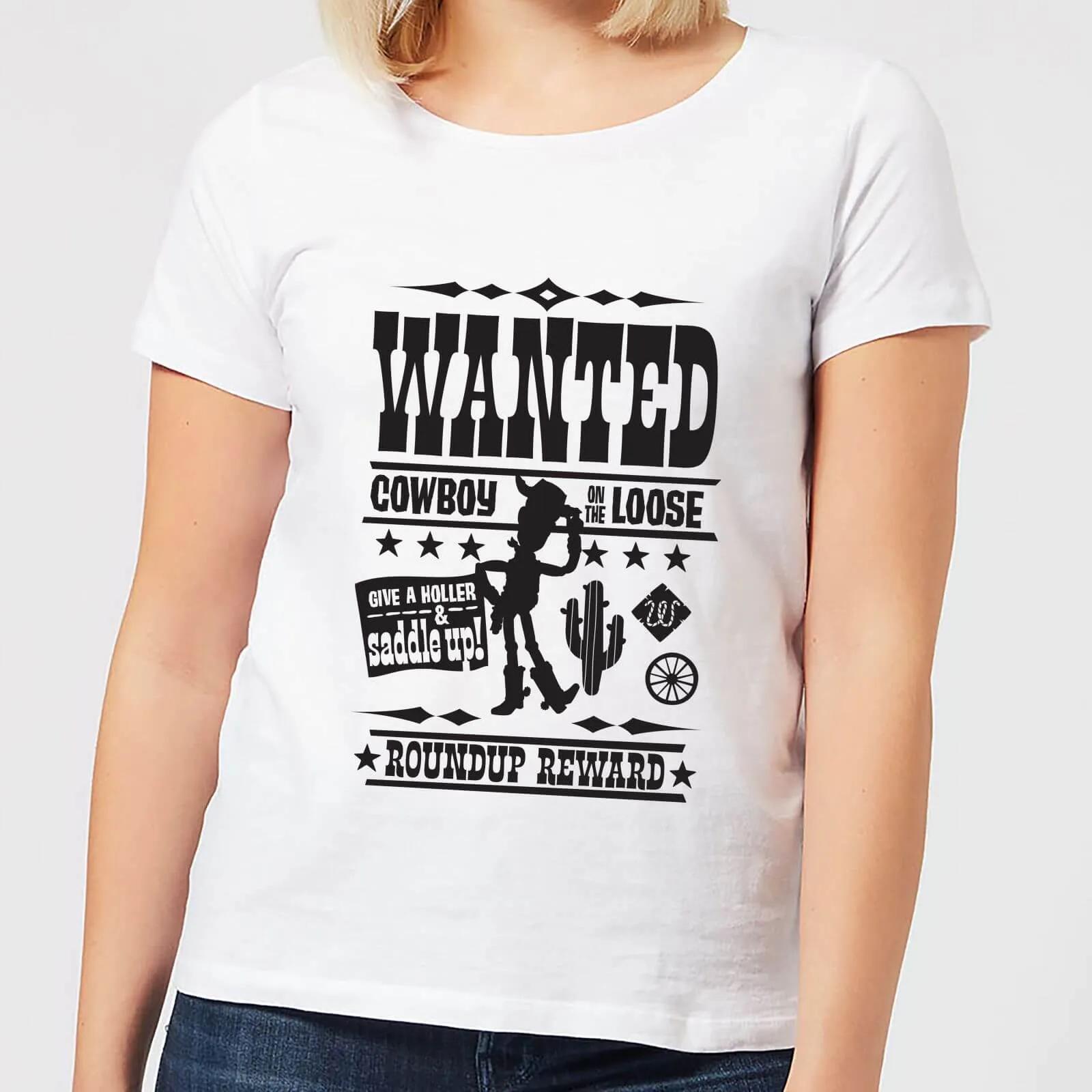 Toy Story Wanted Poster Women's T-Shirt - White - M - Bianco