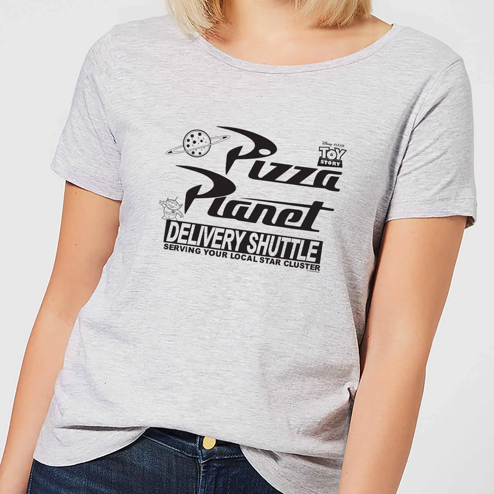 Toy Story Pizza Planet Logo Women's T-Shirt - Grey - XL