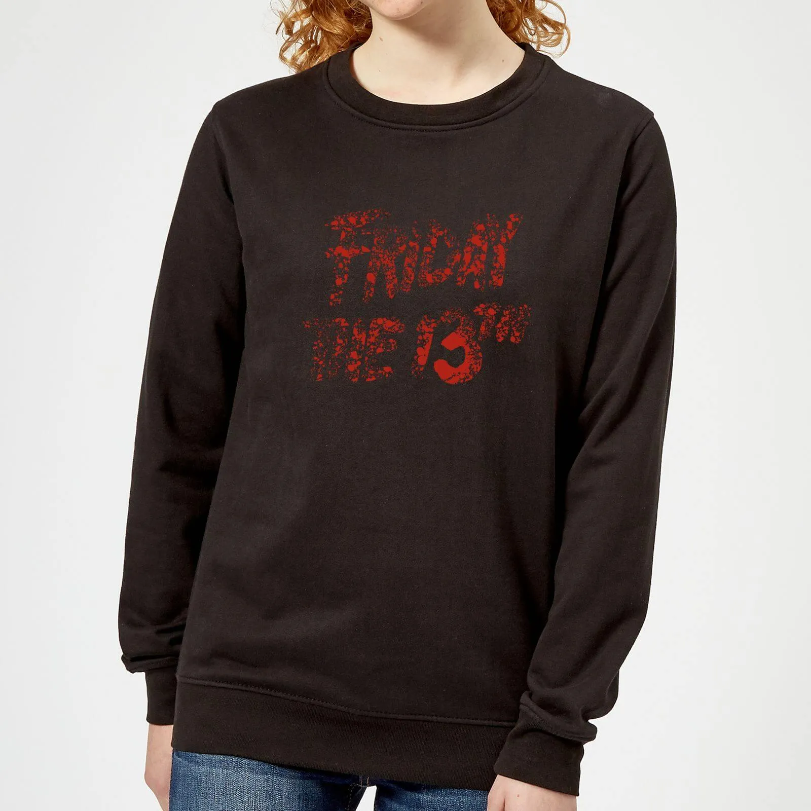 Friday the 13th Logo Blood Women's Sweatshirt - Black - S - Nero