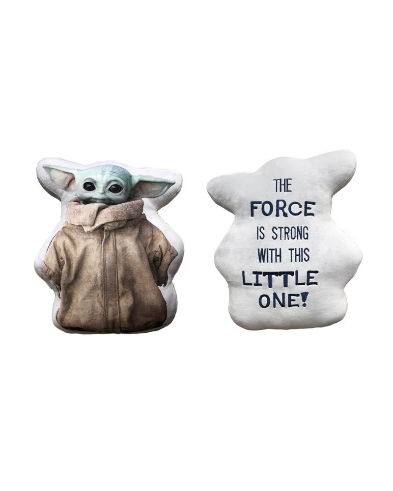 Cuscino Star Wars: The Mandalorian - Baby Yoda (The Force Is Strong With This Little One)