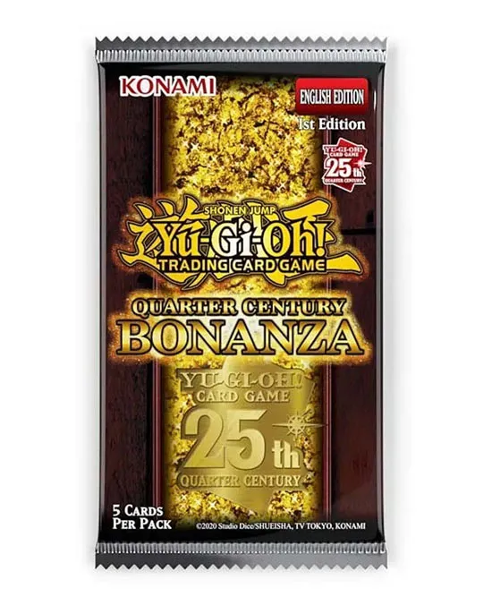 Konami Carte Yu-Gi-Oh! - Quarter Century Bonanza (Busta da 5 Carte)