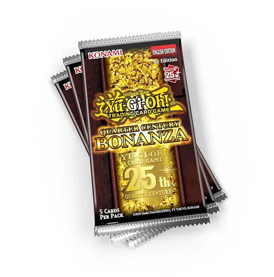 Konami Carte Yu-Gi-Oh! - Quarter Century Bonanza (3 Buste da 5 Carte)