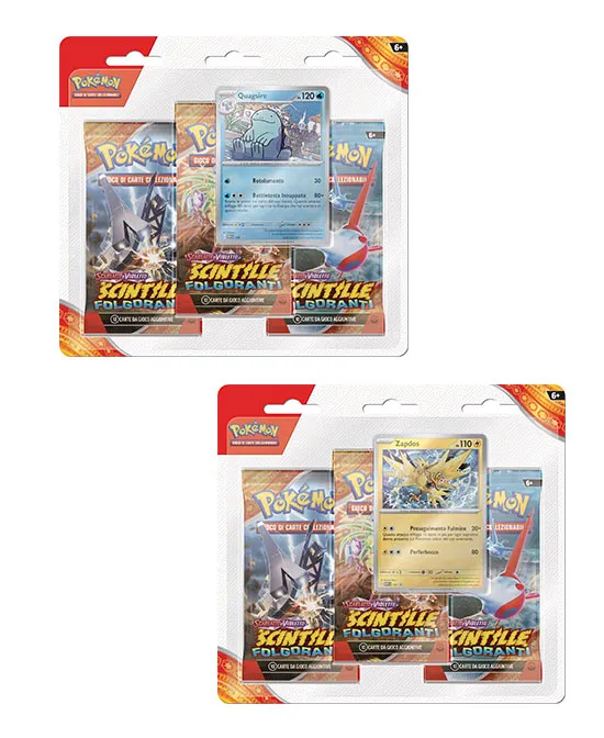 Game Vision Carte Pokémon - Scintille Folgoranti (3 Buste - Assortito)