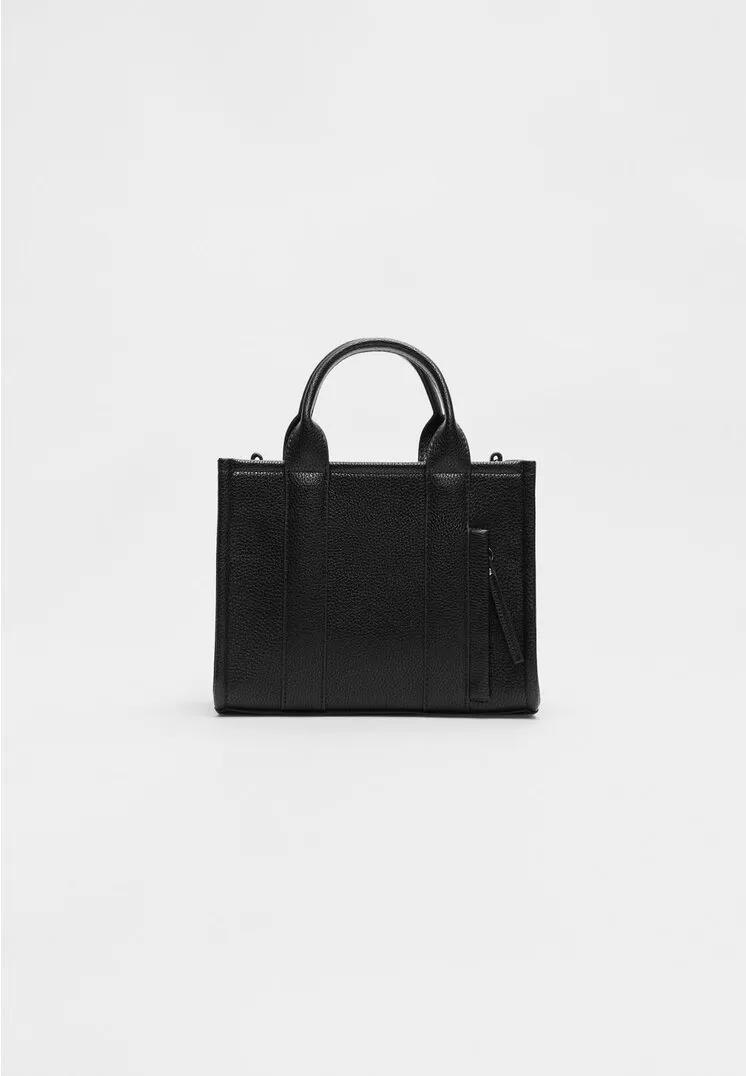  Mini borsa tote effetto pelle  Nero M