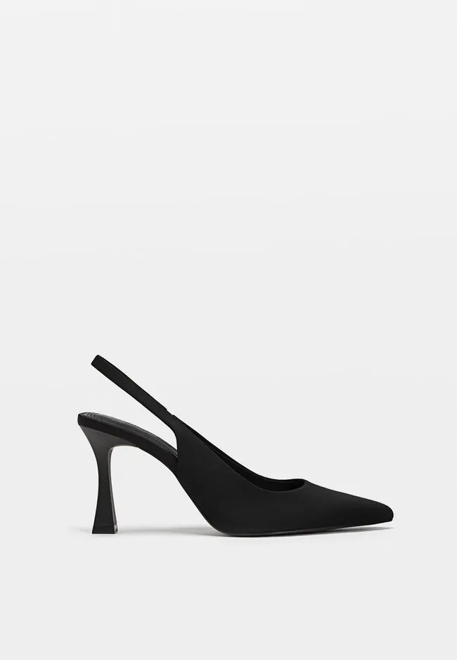  Scarpe con tacco slingback  NERO  35