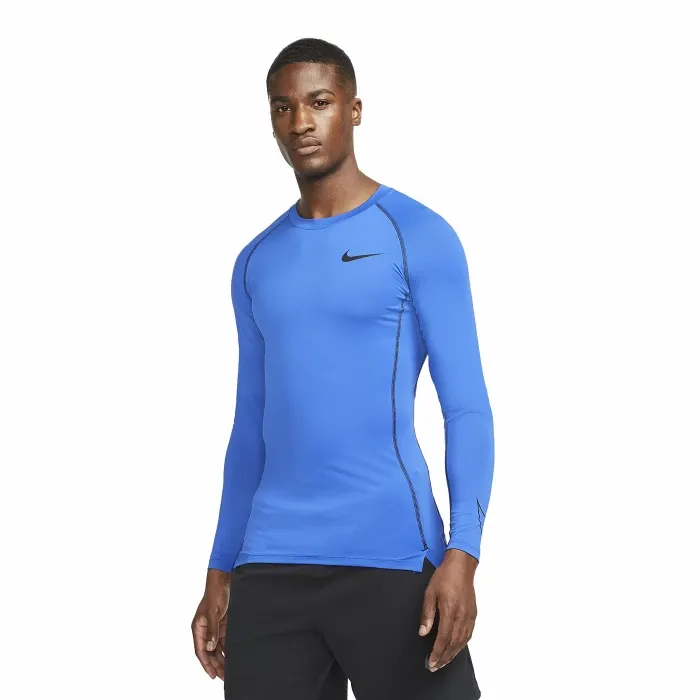 Nike - Maglia Pro Dri-Fit Girocollo Royal