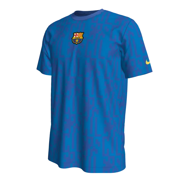 Nike - Barcellona T-Shirt Voice Tee Royal Ufficiale 2022 / 23