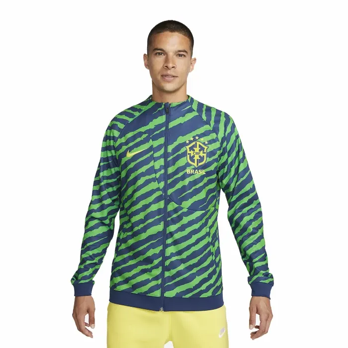 Nike - Brasile Giacca Academy Pro Verde Royal Ufficiale 2022 / 23