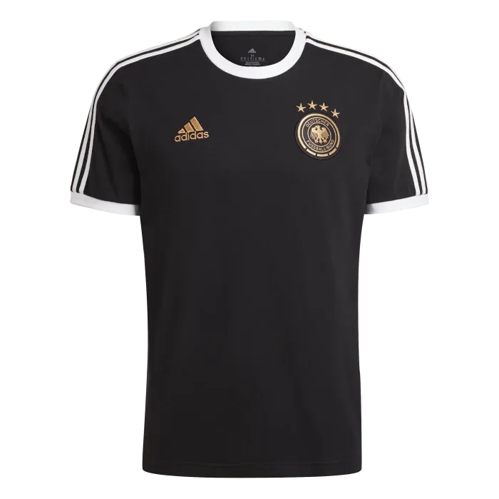 adidas - Germania T-Shirt DNA 3-Stripes Nera Ufficiale 2022 / 23