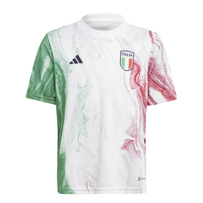 adidas - JUNIOR Italia Maglia Pre-Match Ufficiale 2023