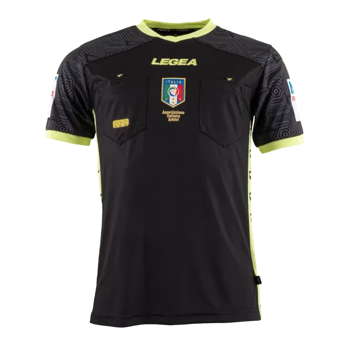 Legea - Maglia Ufficiale Arbitro AIA 2022/23 Nera MC